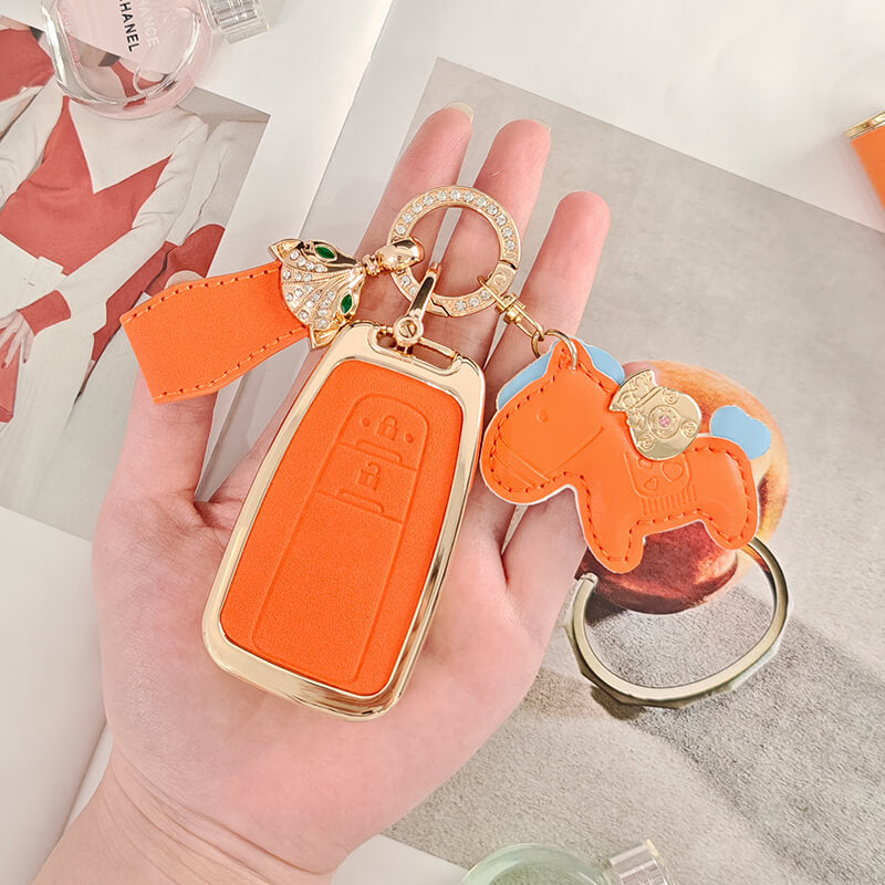 【トヨタ】ホース&キャットストラップキーケース〔Fタイプ〕