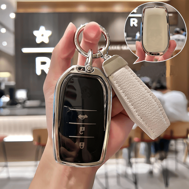 【トヨタ】ストラップ付きメタルカバーキーケース〔Eタイプ〕