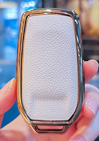 【トヨタ】ゴールドフレームプレミアムカラーレザースマートキーケース〔Eタイプ〕