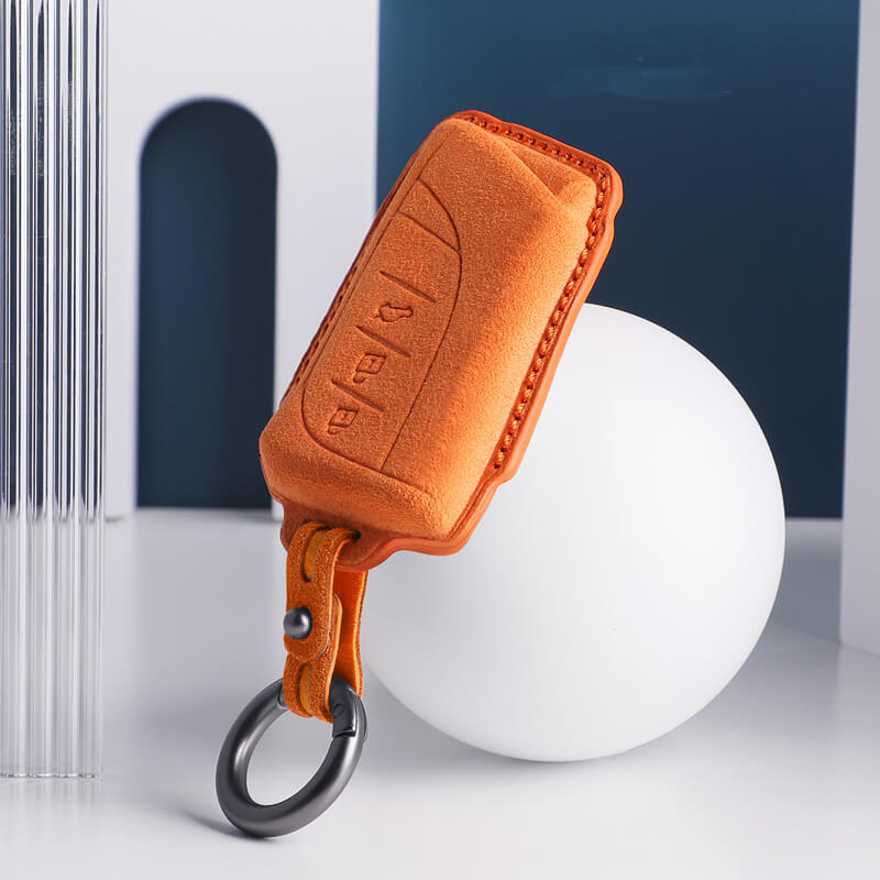 NEW【レクサス】キーリング付きカラフルスウェードキーケース〔Aタイプ〕