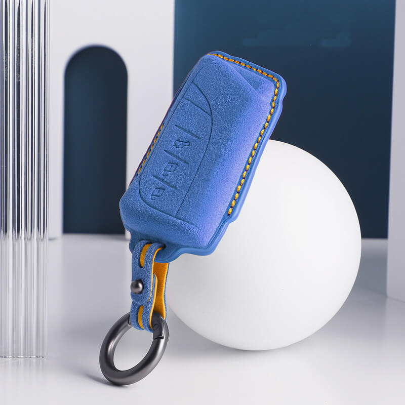 NEW【レクサス】キーリング付きカラフルスウェードキーケース〔Aタイプ〕