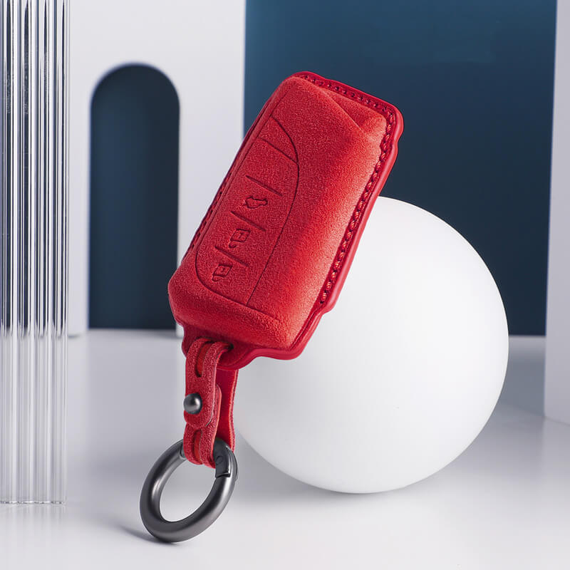 NEW【レクサス】キーリング付きカラフルスウェードキーケース〔Aタイプ〕