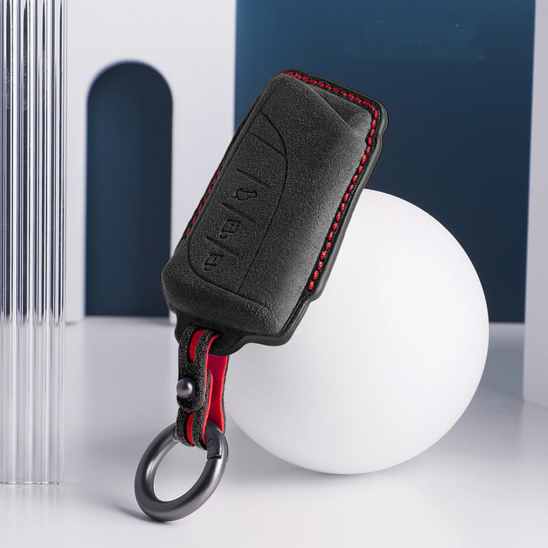 NEW【レクサス】キーリング付きカラフルスウェードキーケース〔Aタイプ〕