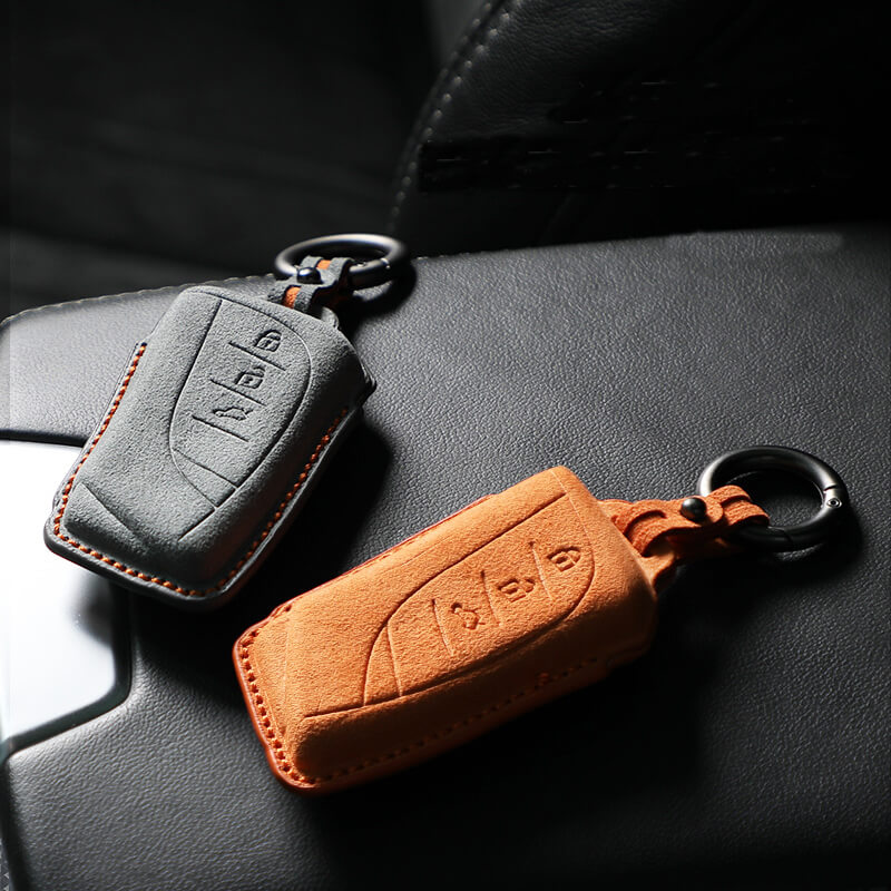 NEW【レクサス】キーリング付きカラフルスウェードキーケース〔Aタイプ〕