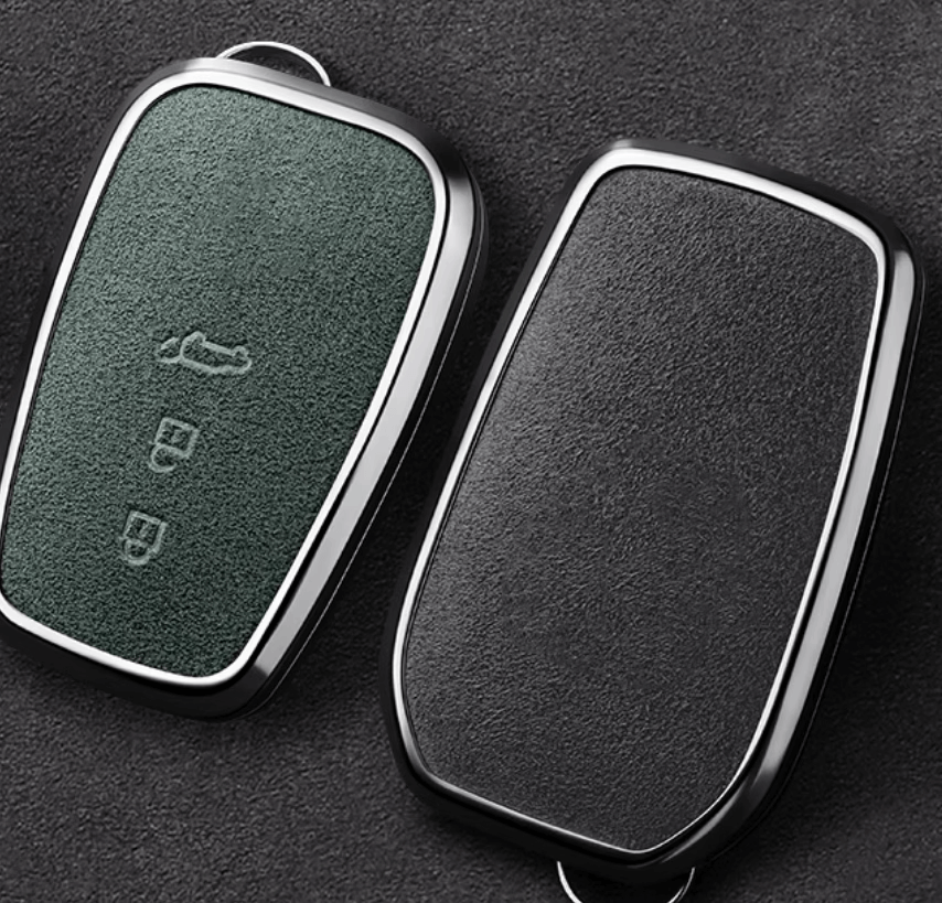 クラウン専用【トヨタ】ストラップ付きプレミアムスウェードスマートキーケース〔Eタイプ〕