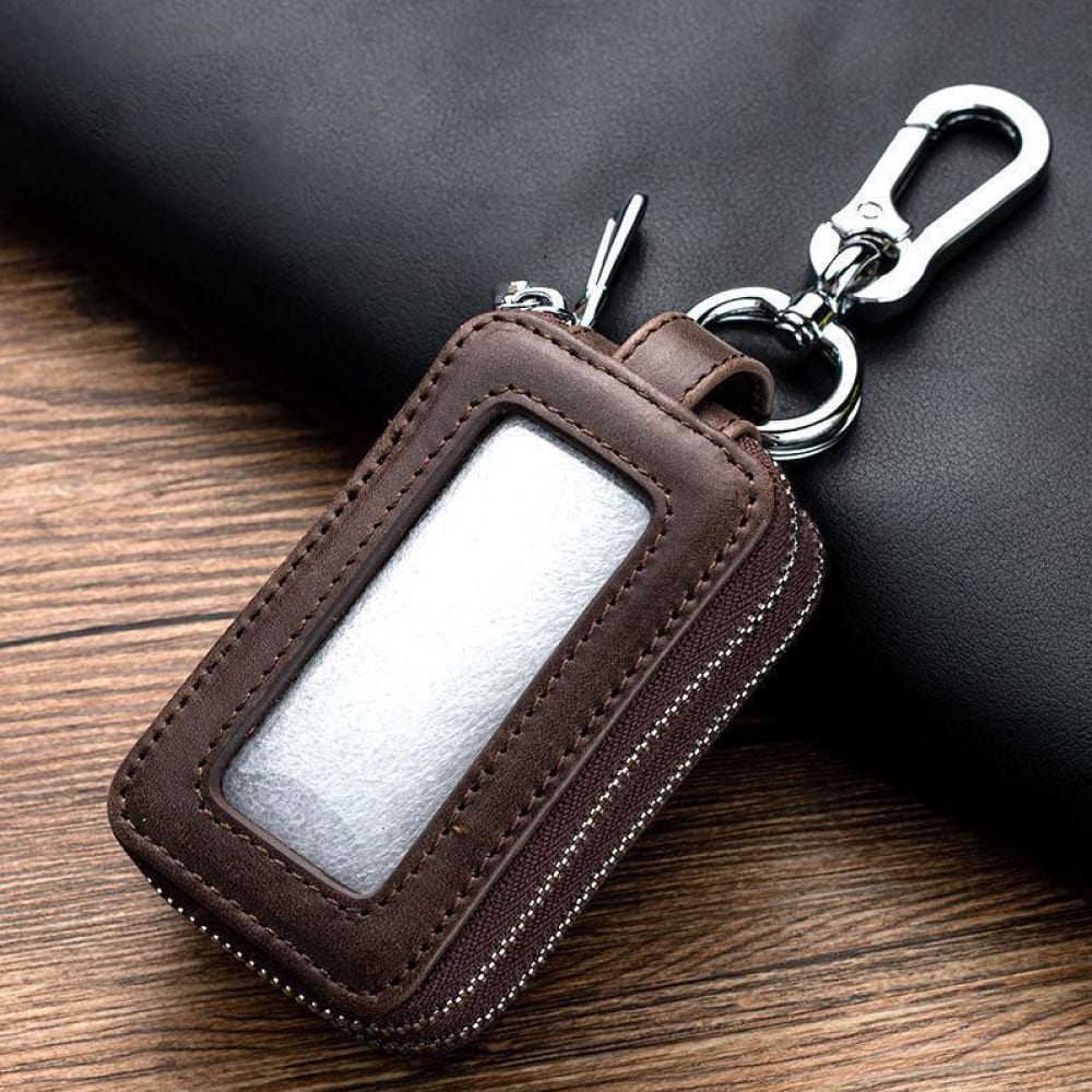 【全車種】2個収納レザースマートキーケース