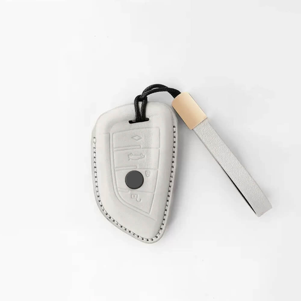 【BMW】ナンバー変更可！ストラップ付レザースマートキーケース〔Aタイプ〕