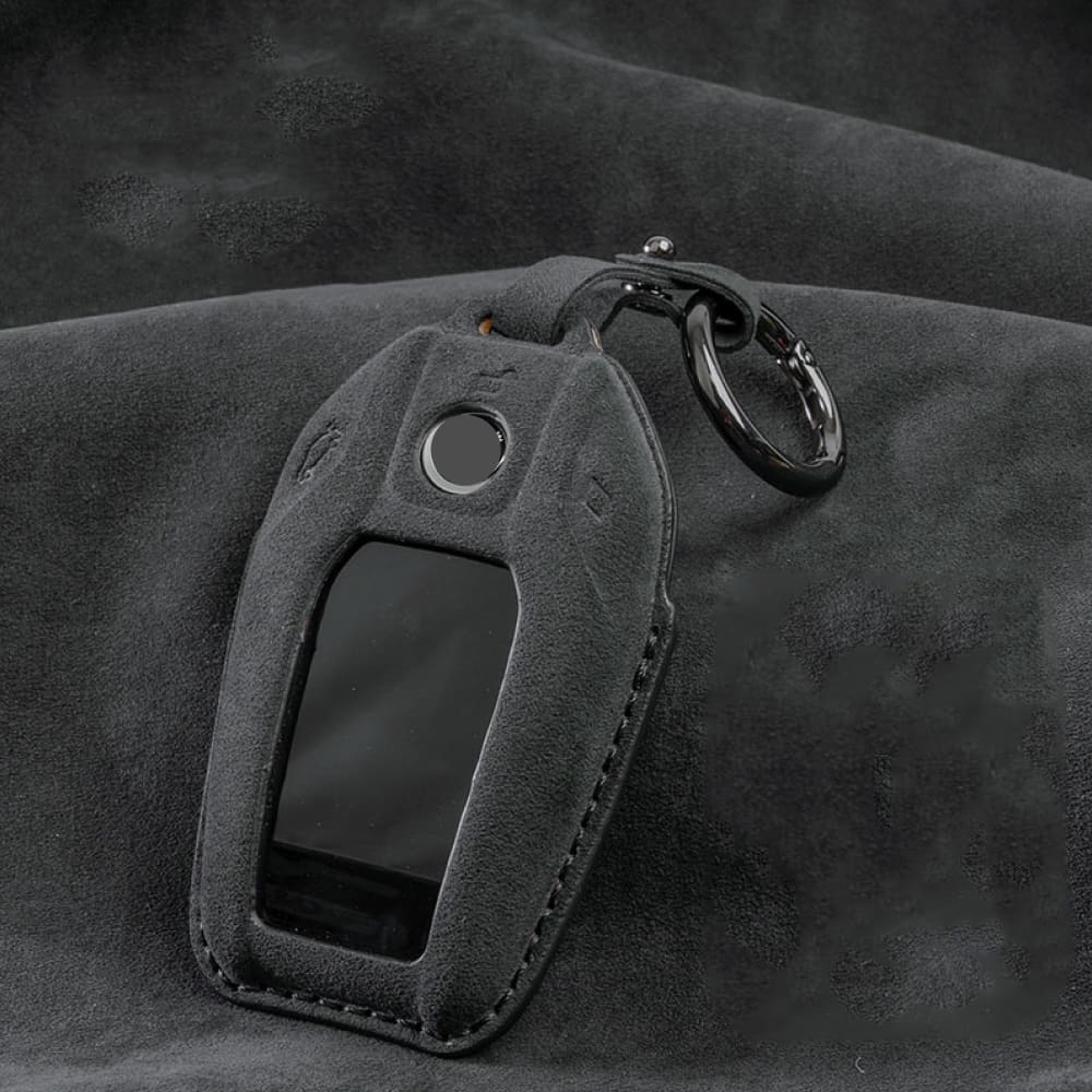 【BMW】くすみカラースウェードスマートキーケース〔Cタイプ〕