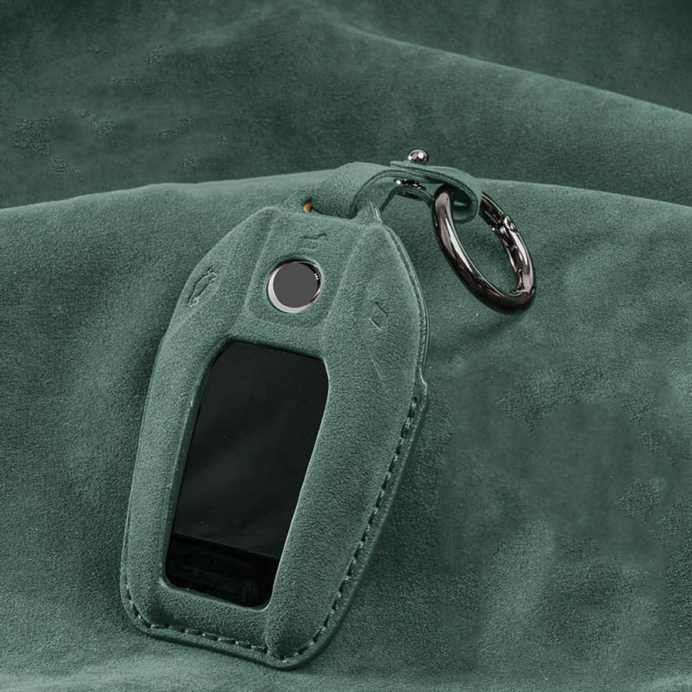 【BMW】くすみカラースウェードスマートキーケース〔Cタイプ〕