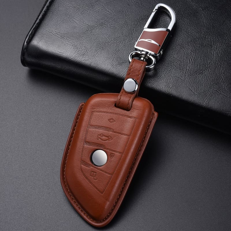 【BMW】ダークカラーレザースマートキーケース〔Aタイプ〕