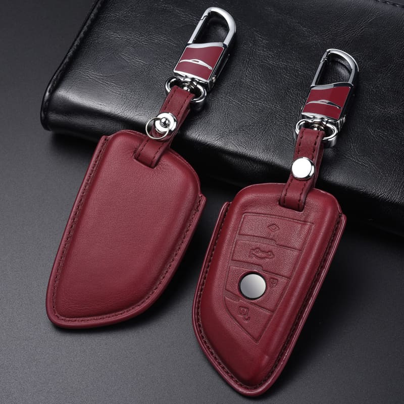 【BMW】ダークカラーレザースマートキーケース〔Aタイプ〕