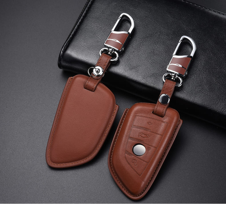 【BMW】ダークカラーレザースマートキーケース〔Aタイプ〕