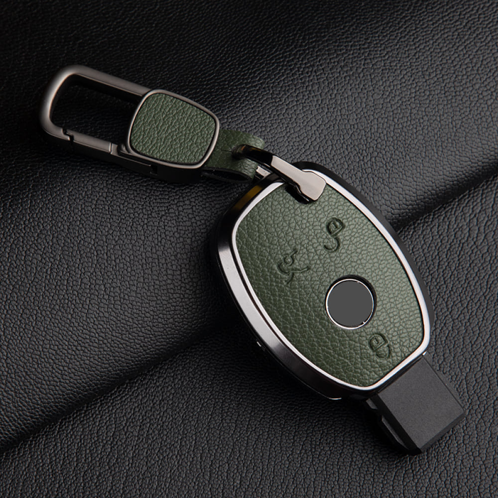 【ベンツ】レザーバックル付きスマートキーケース〔Cタイプ〕