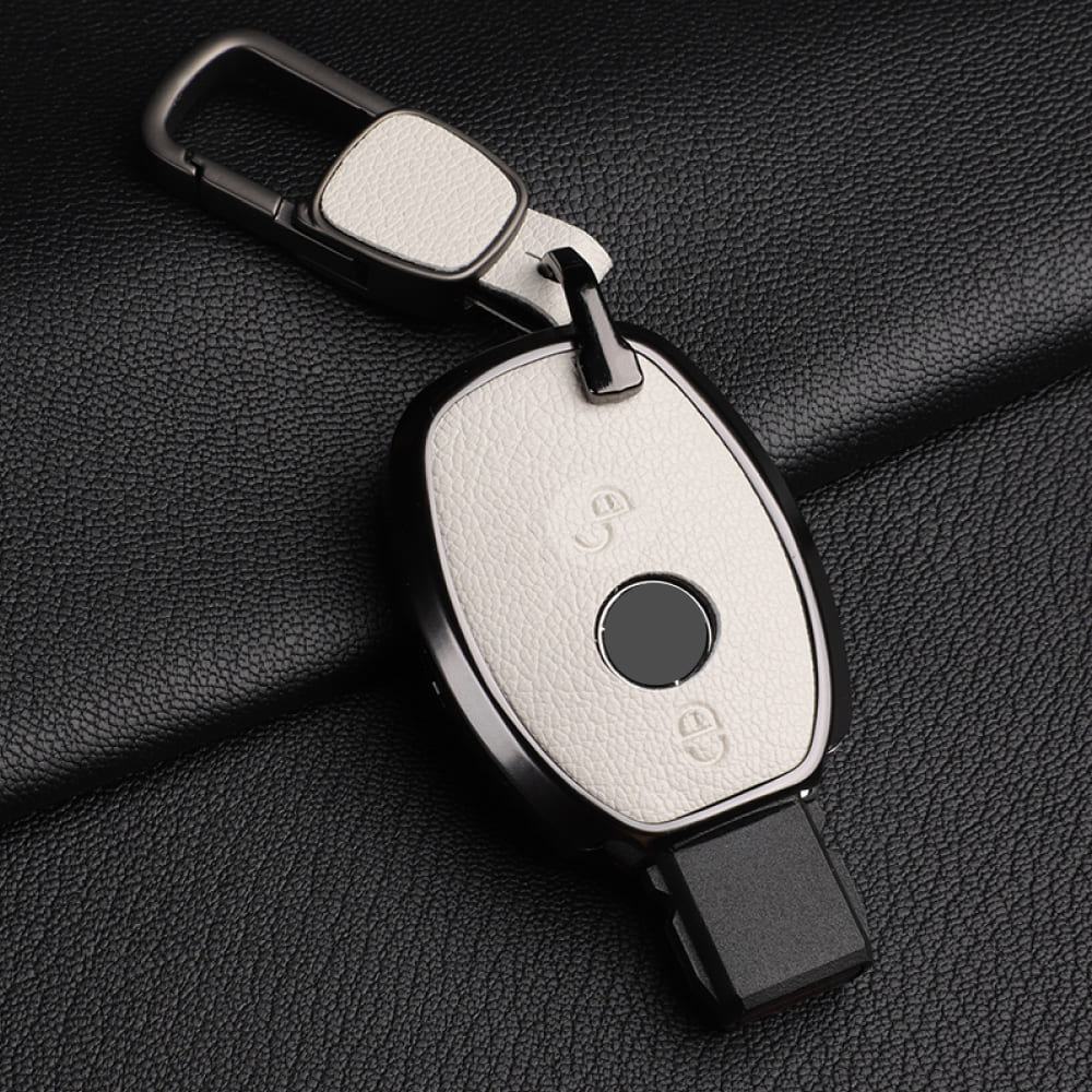 【ベンツ】レザーバックル付きスマートキーケース〔Cタイプ〕