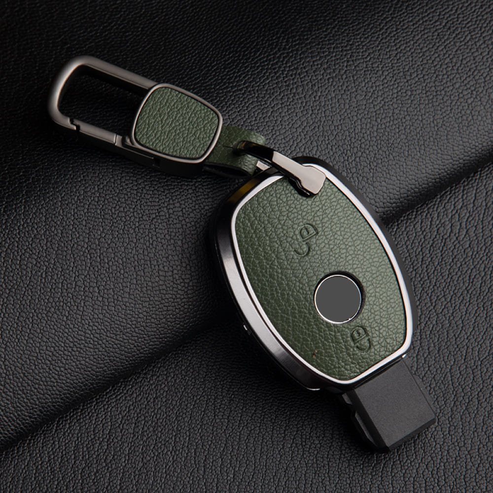 【ベンツ】レザーバックル付きスマートキーケース〔Cタイプ〕