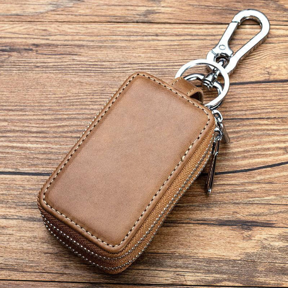 【全車種】2個収納レザースマートキーケース