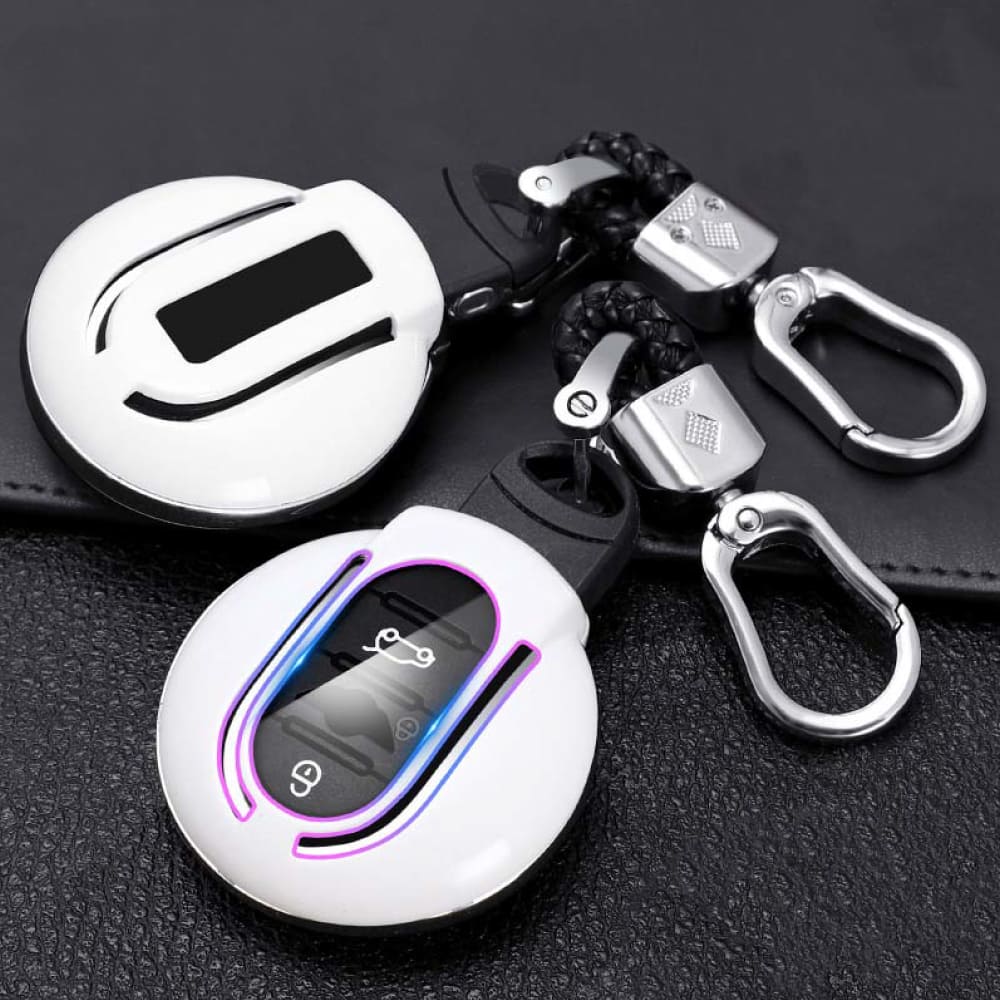 【MINI】カーボン&ネオンデザインスマートキーケース〔Aタイプ〕