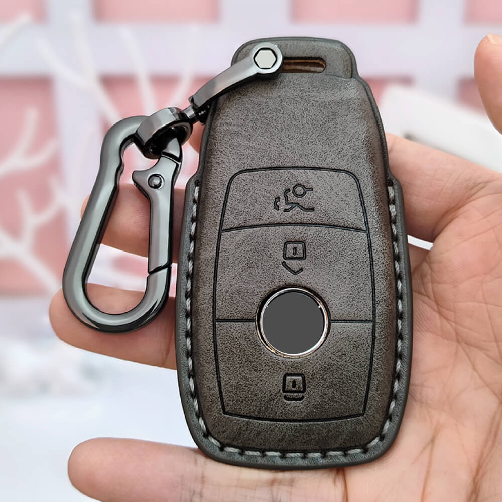 【ベンツ】バックル付きレザースマートキーケース〔Bタイプ〕