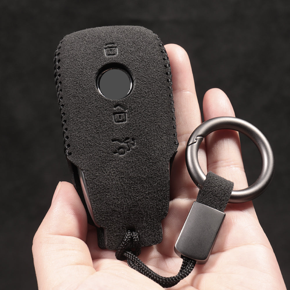 【ベンツ】キーリング付きスウェードスマートキーケース〔Bタイプ〕