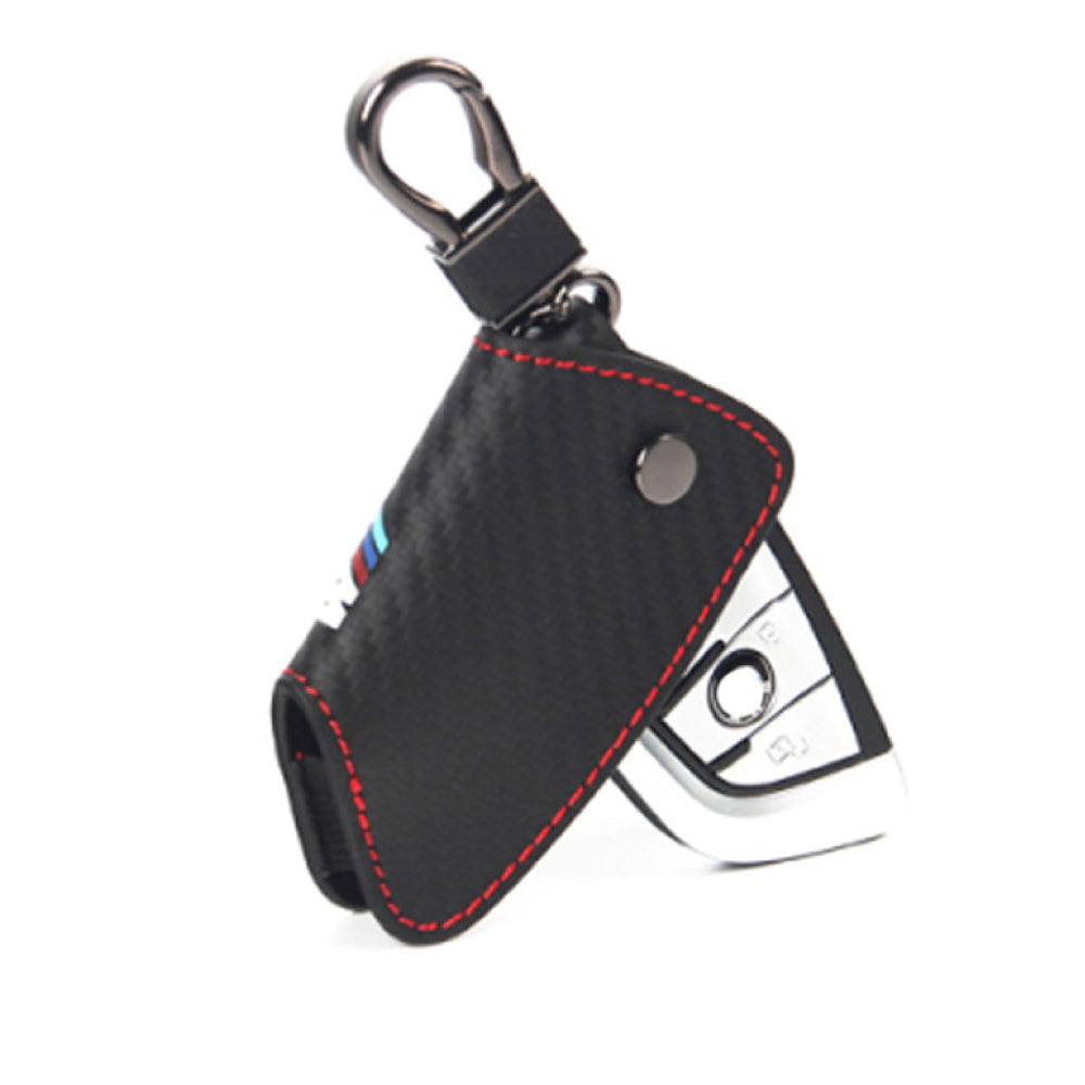 【BMW】バックル付きブラックスマートキーケース〔Aタイプ〕