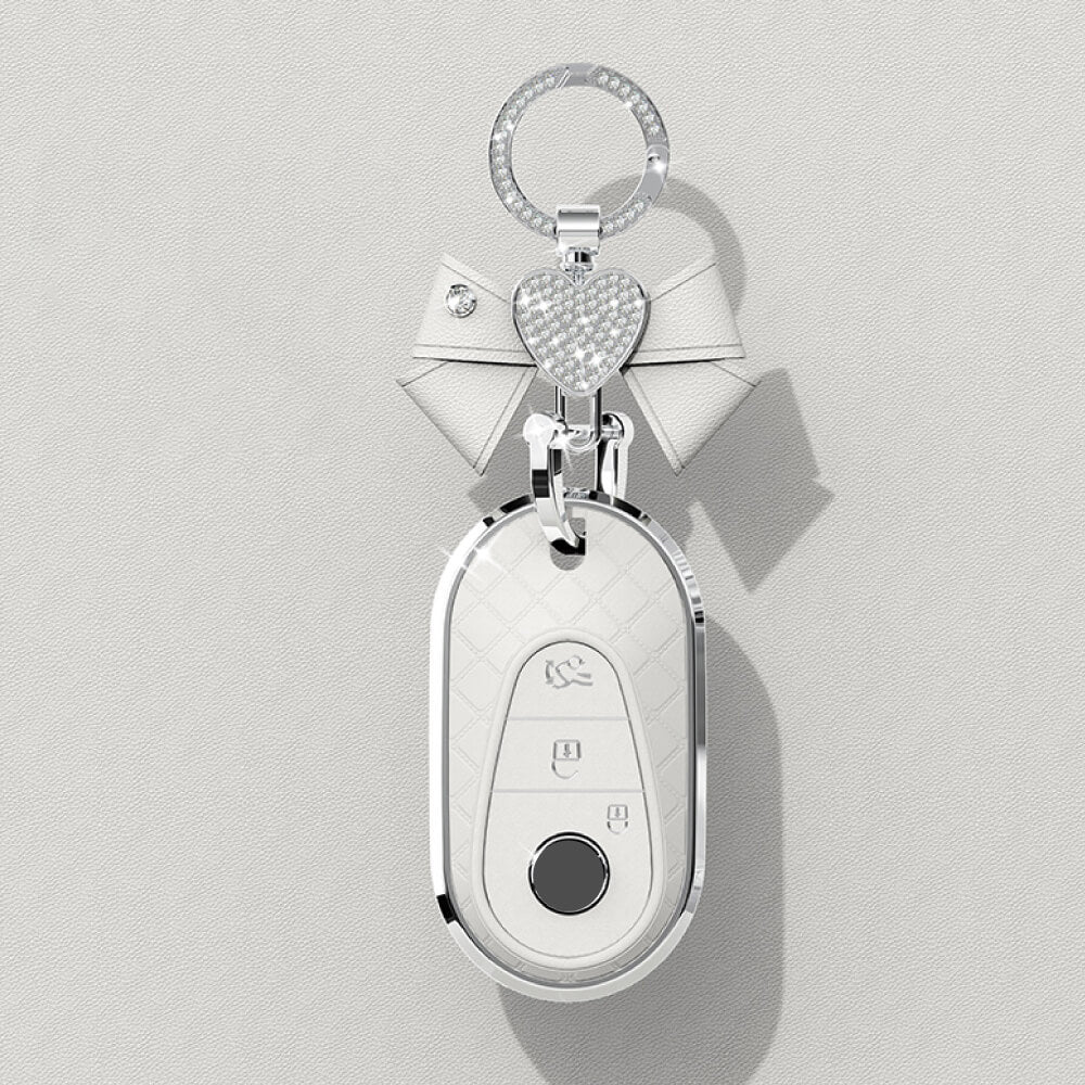 【ベンツ】ミルキーホワイトスマートキーケース〔Aタイプ〕