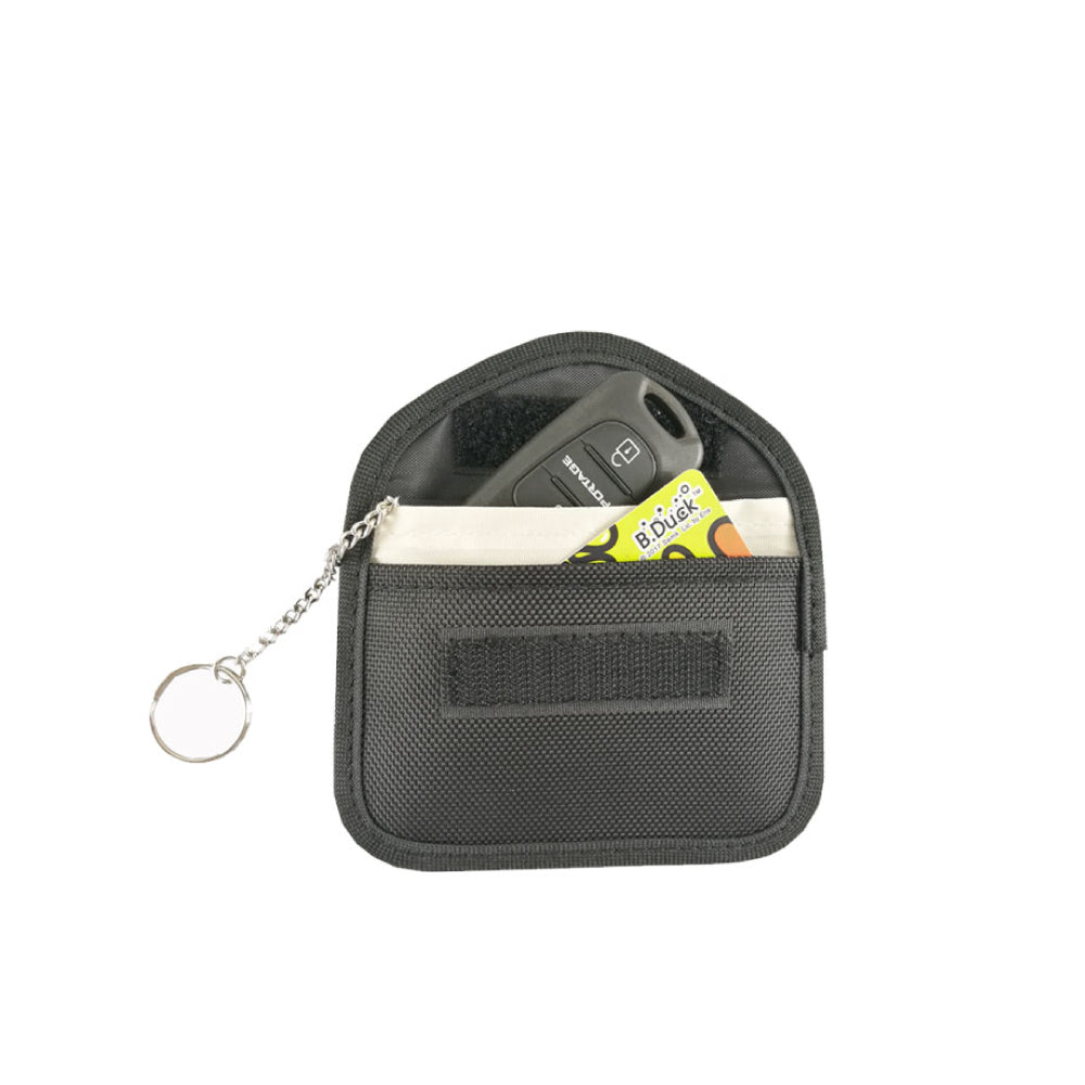 【全車種】RFID防止リレーアタック対策キーチェーン付財布型キーケース