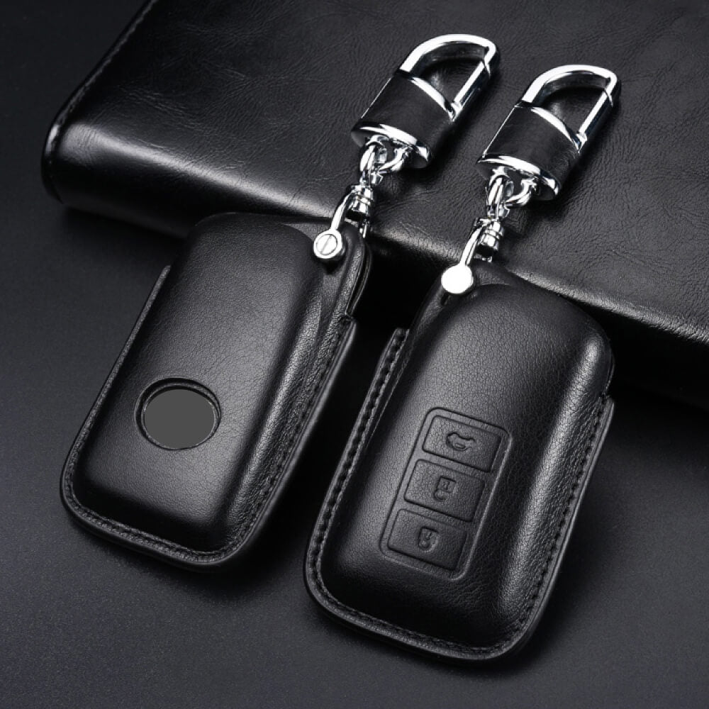 【レクサス】レザーダークカラースマートキーケース〔Bタイプ〕