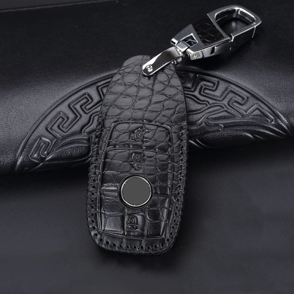 【ベンツ】クロコデザインレザースマートキーケース〔Bタイプ〕