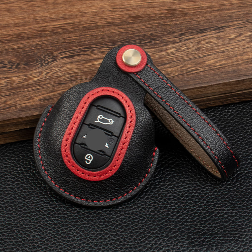 【MINI】レザーストラップスマートキーケース〔Aタイプ〕