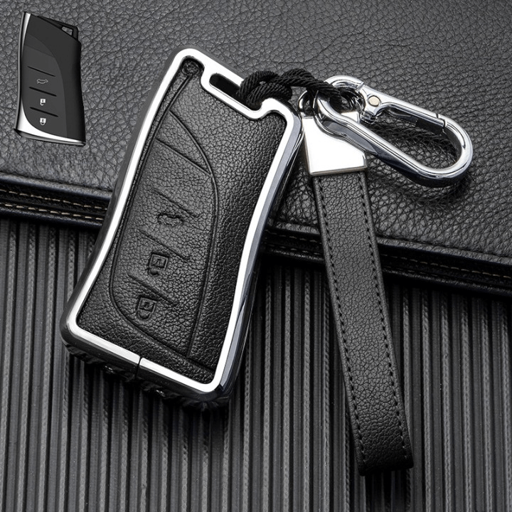 NEW【レクサス】メタルエッジレザーキーケース 〔Aタイプ〕