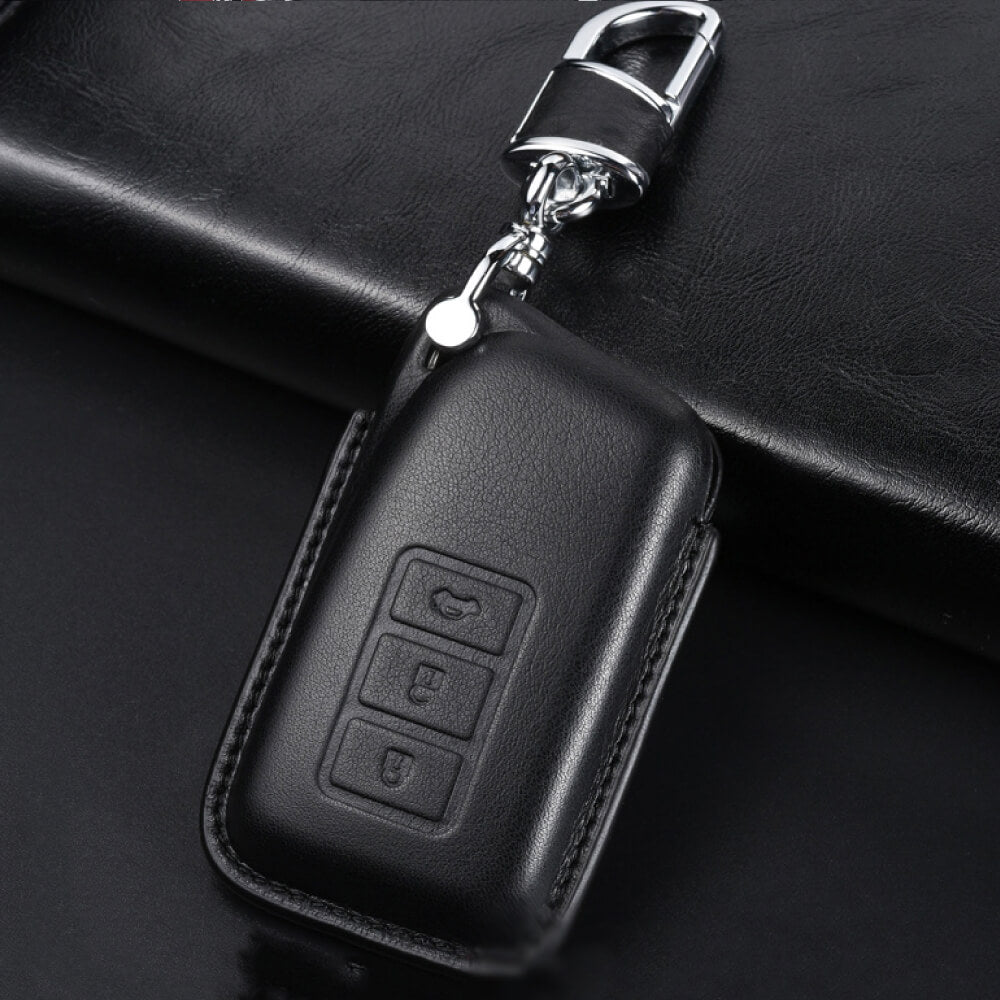 【レクサス】レザーダークカラースマートキーケース〔Bタイプ〕