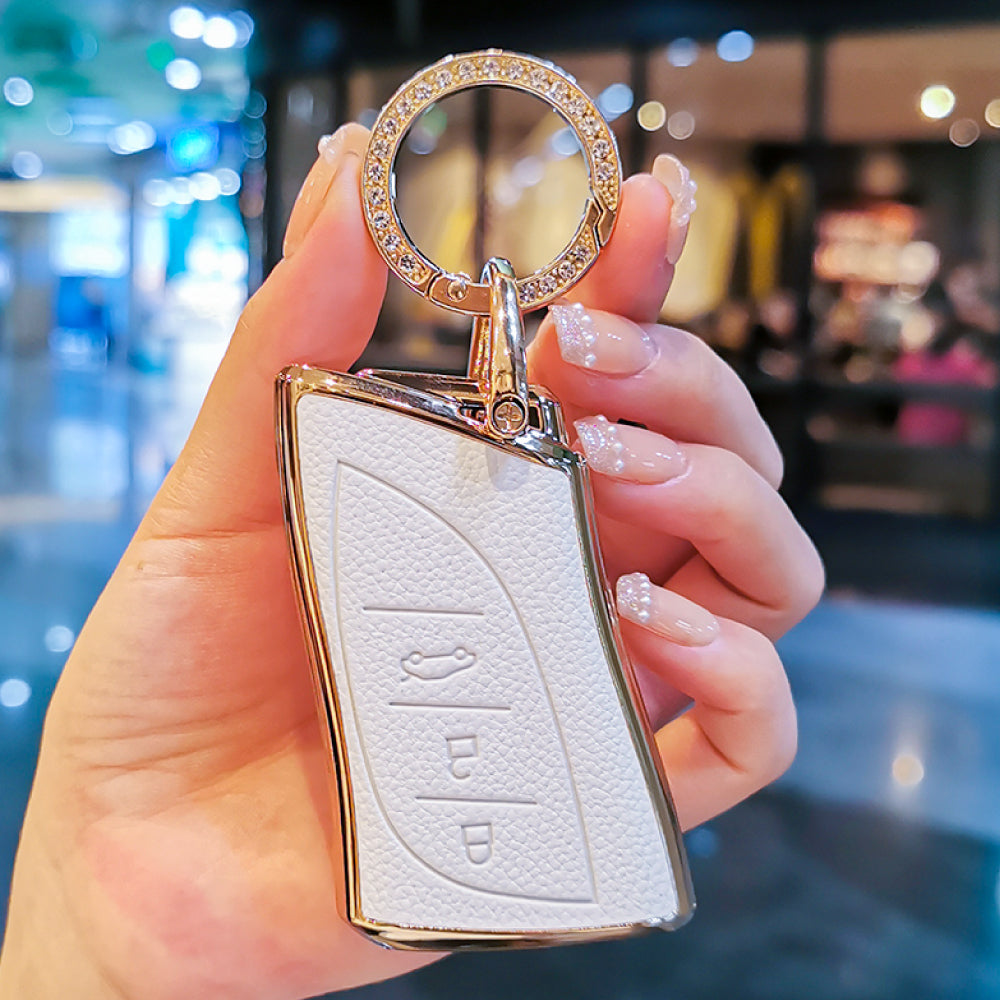 【レクサス】キーリング付きカラフルレザースマートキーケース〔Aタイプ〕