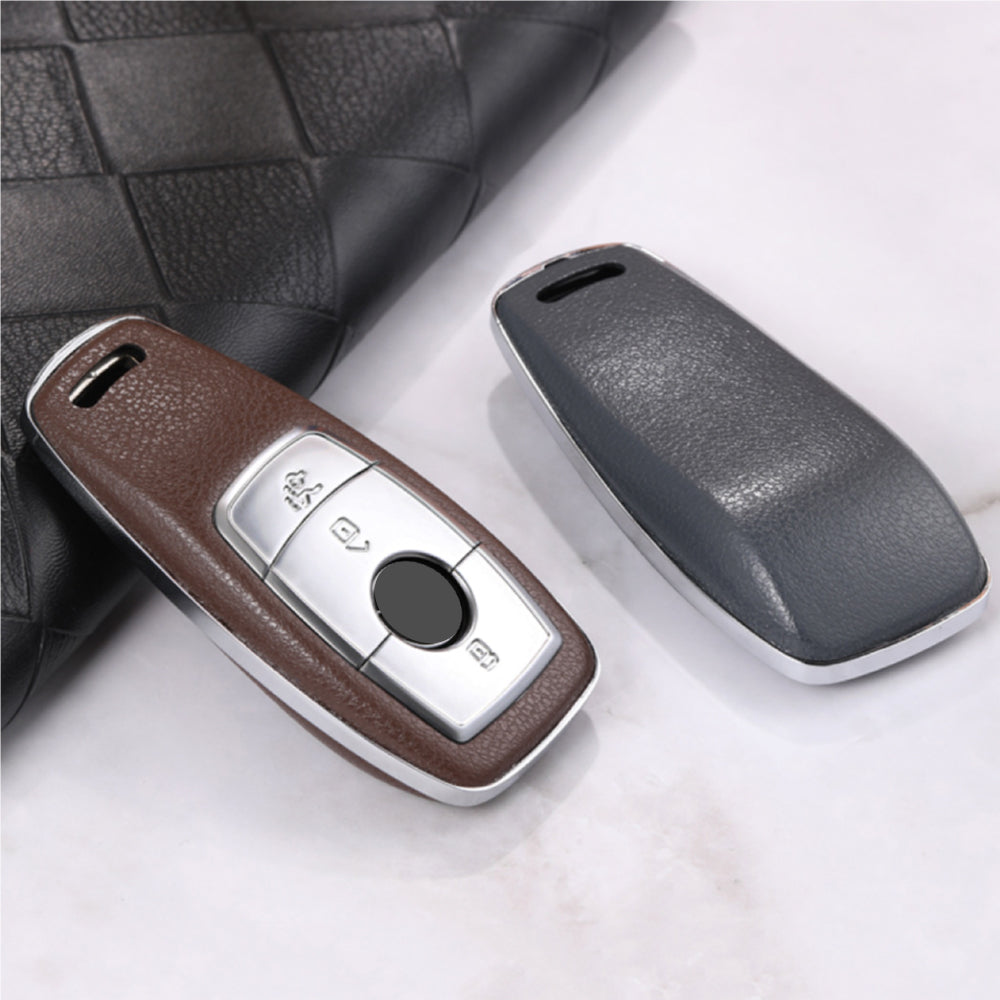 【ベンツ】レザーストラップキーリングスマートキーケース〔Bタイプ〕