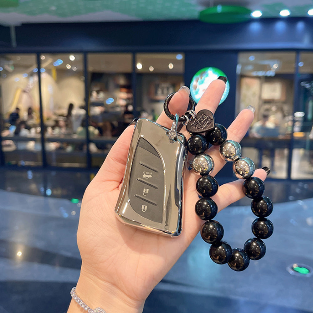 【レクサス】パール風ストラップスマートキーケース〔Aタイプ〕