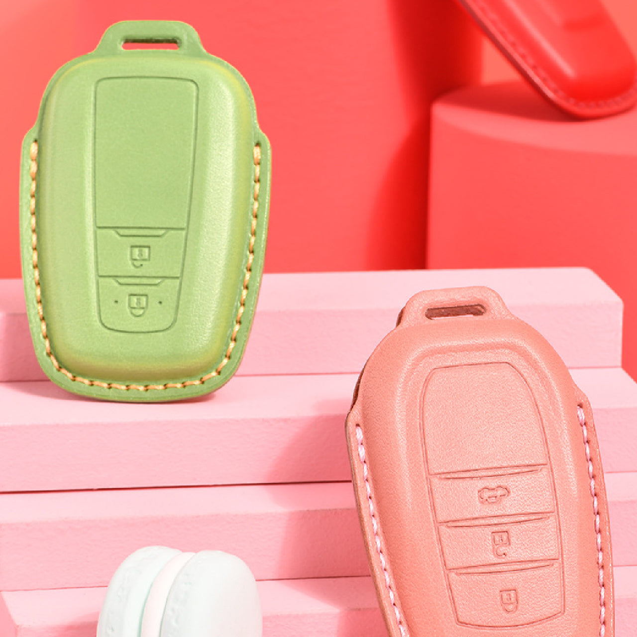 【トヨタ】レザーパステルスマートキーケース 〔Eタイプ〕