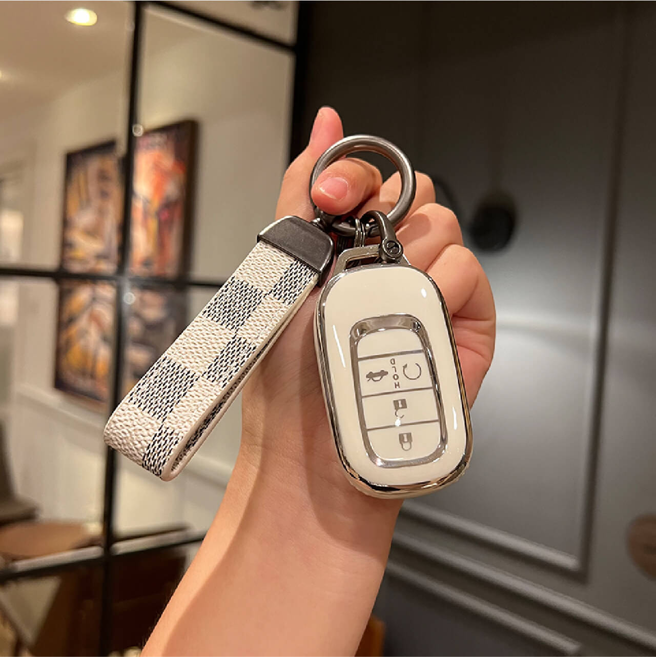 【ホンダ】 モノトーンカラーストラップスマートキーケース〔Bタイプ〕