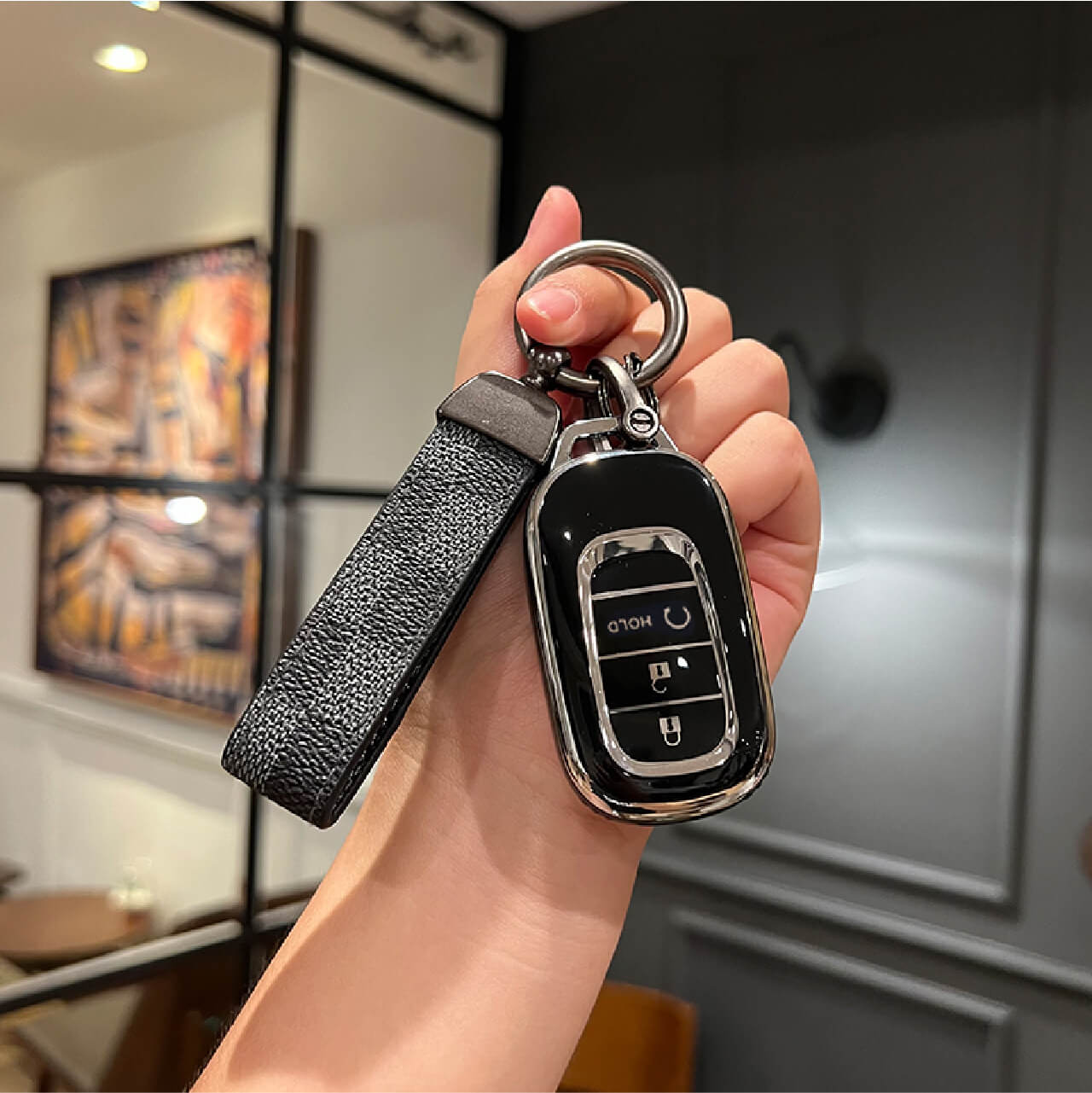 【ホンダ】 モノトーンカラーストラップスマートキーケース〔Bタイプ〕