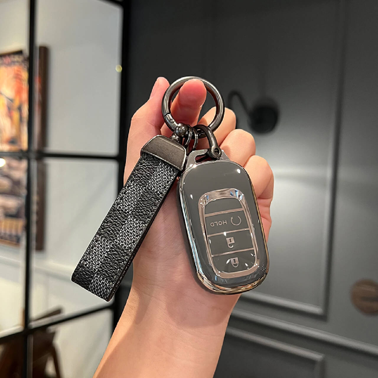 【ホンダ】 モノトーンカラーストラップスマートキーケース〔Bタイプ〕