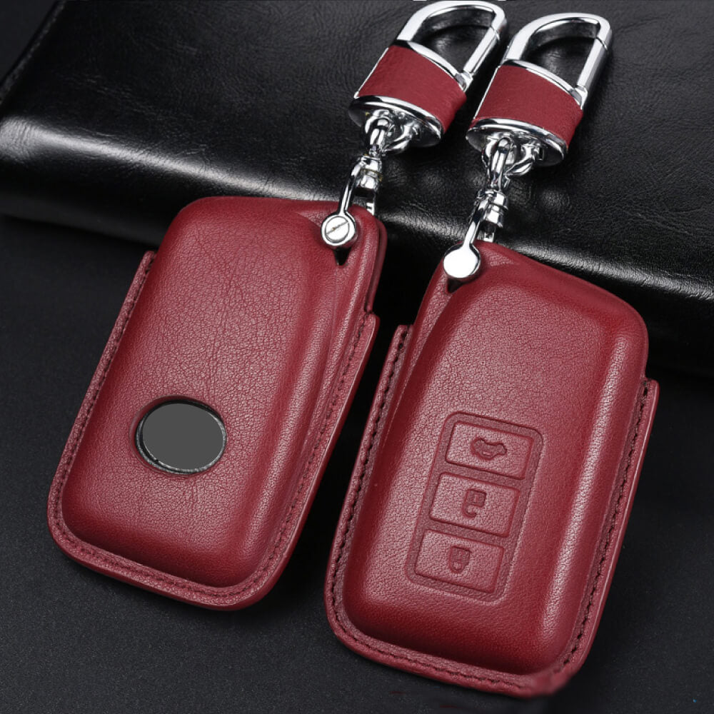 【レクサス】レザーダークカラースマートキーケース〔Bタイプ〕