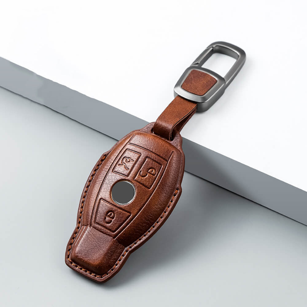 【ベンツ】アンティーク調レザースマートキーケース〔Cタイプ〕