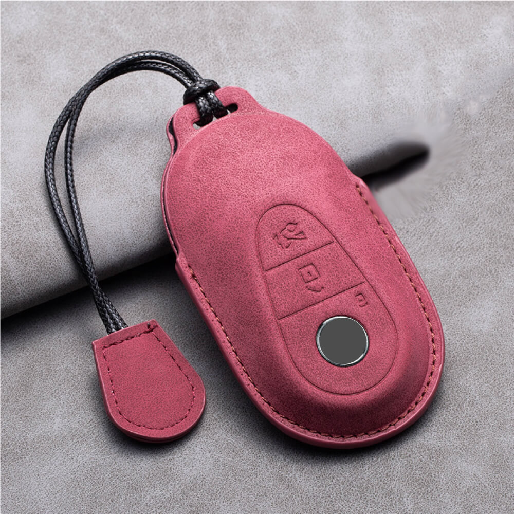 【ベンツ】スエードストラップ付きスマートキーケース〔Aタイプ〕