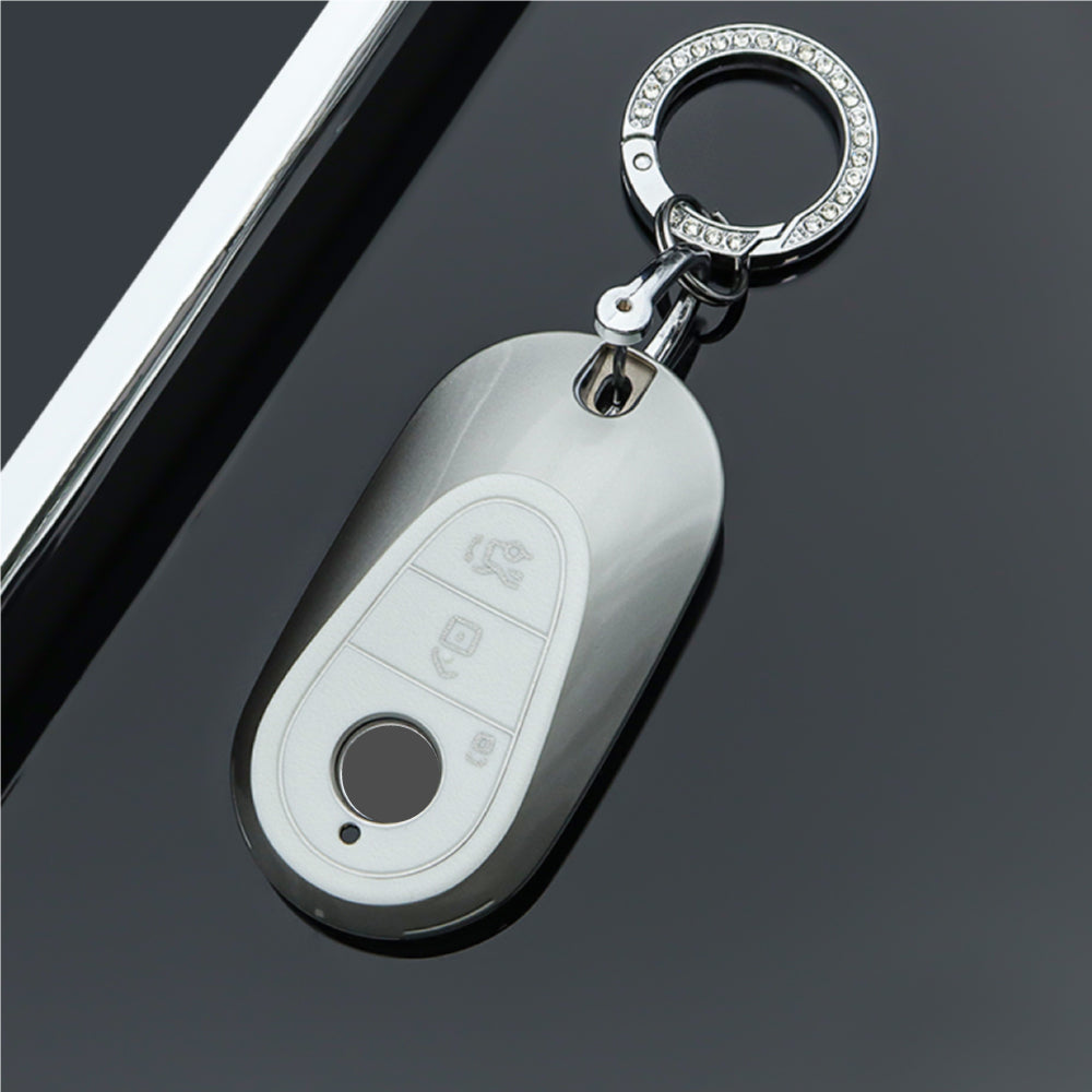 【ベンツ】キーリング付きシルバーキーケース〔Aタイプ〕