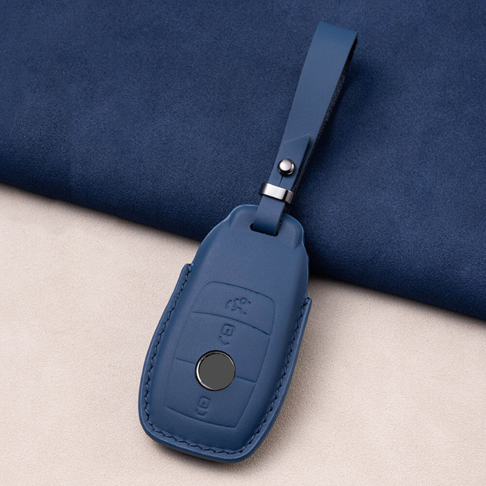 【ベンツ】レザーストラップ付きスマートキーケース〔Bタイプ〕