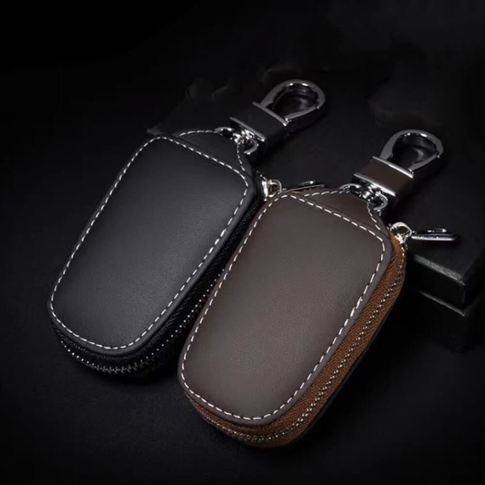 【全車種】レザーポーチ型スマートキーケース