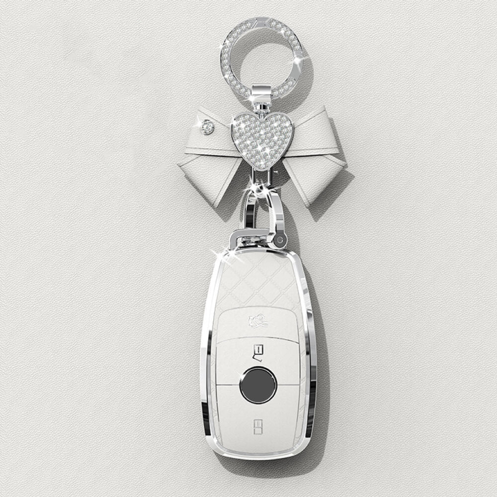 【ベンツ】ミルキーホワイトスマートキーケース〔Bタイプ〕