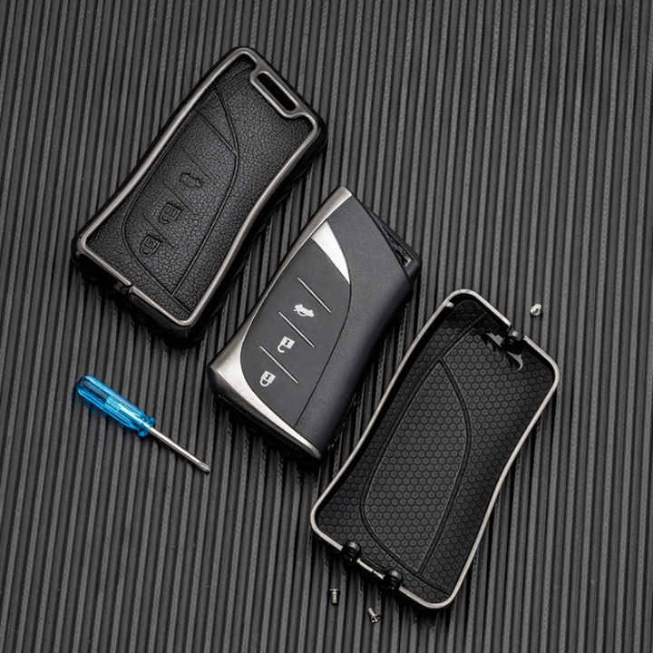 NEW【レクサス】メタルエッジレザーキーケース 〔Aタイプ〕