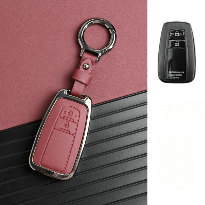 NEW【トヨタ】ウッドデザインレザースマートキーケース〔Fタイプ〕