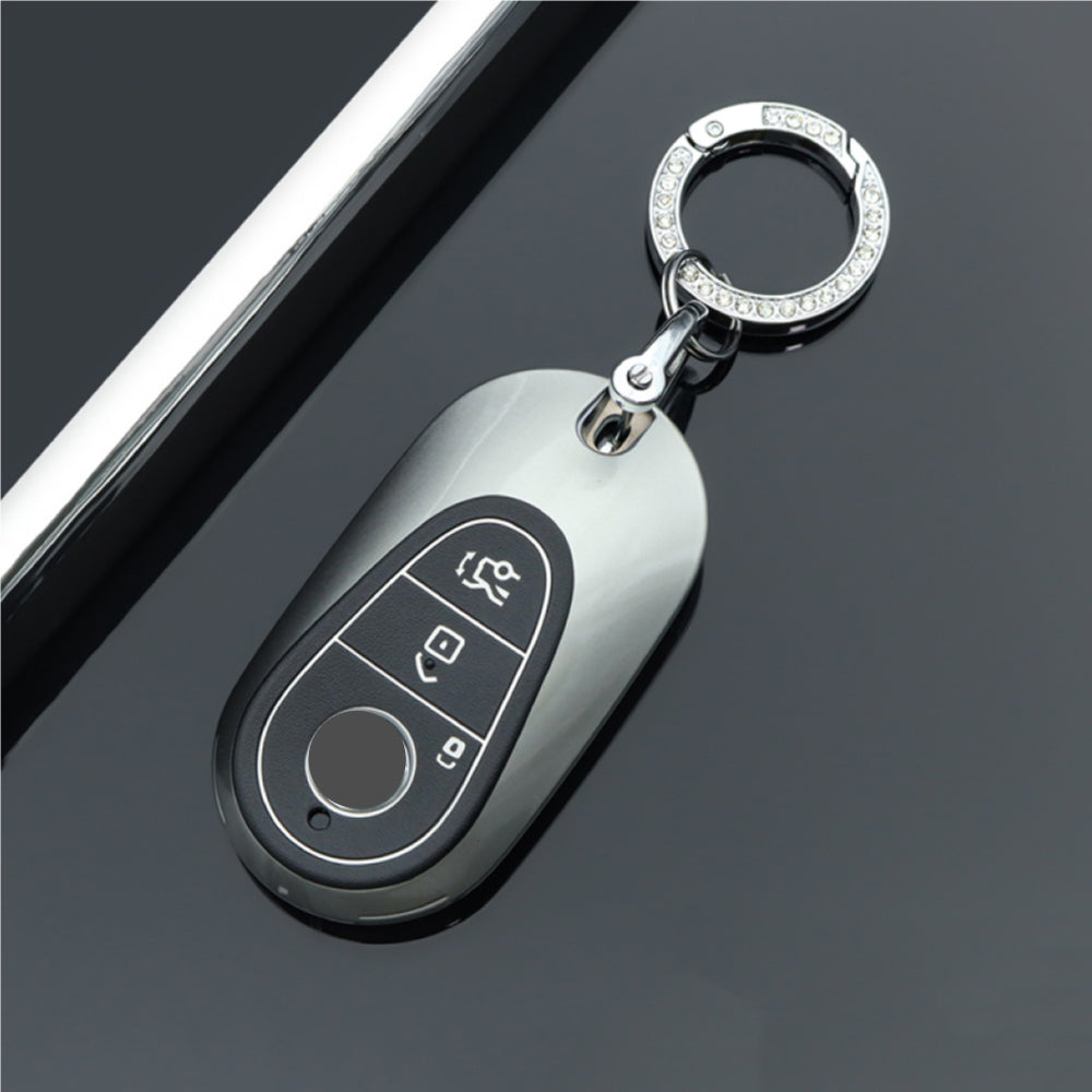 【ベンツ】キーリング付きシルバーキーケース〔Aタイプ〕