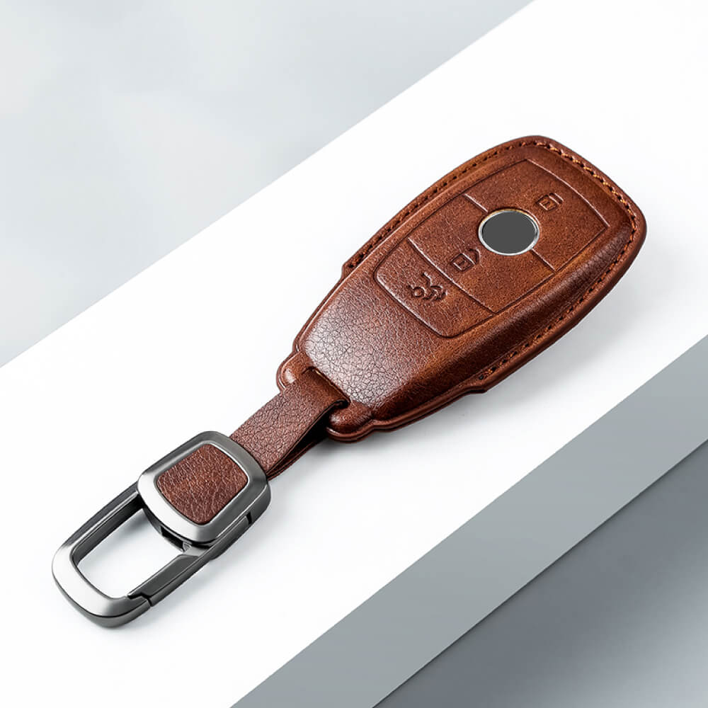 【ベンツ】アンティーク調レザースマートキーケース【Gクラス Eクラス】