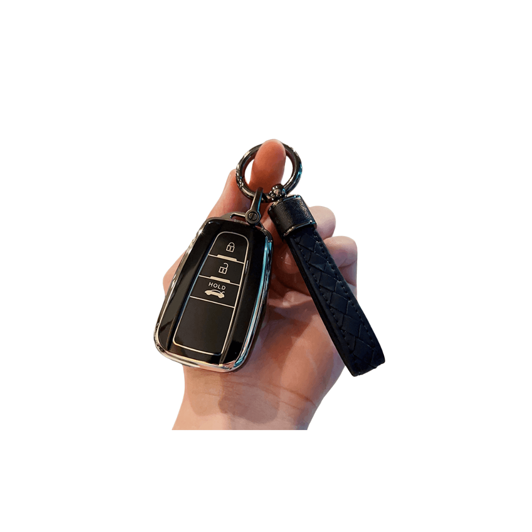 【トヨタ】ストラップ付きTPUスマートキーケース〔Fタイプ〕